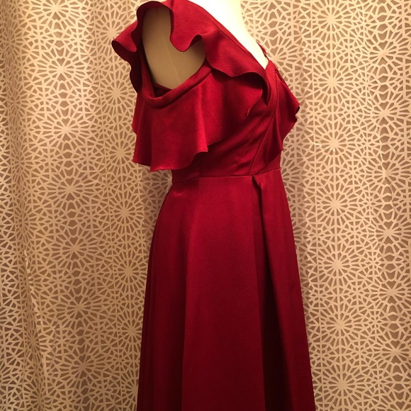 Slate & Willow Red Ruffle Size 4 Dress - Picture 5 of 11